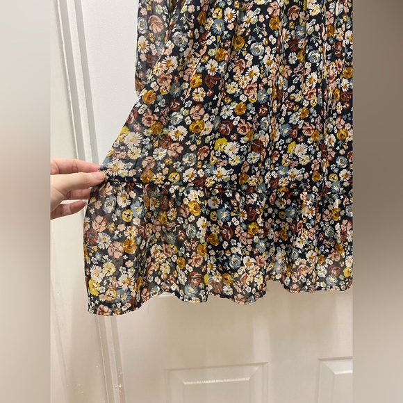 Zara floral mini dress. Size L - Picture 5 of 7
